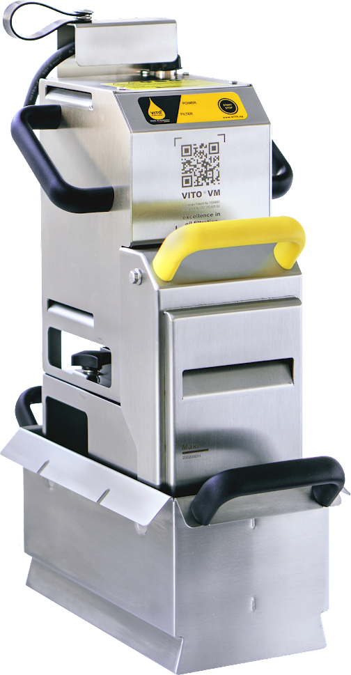 VITO® VM Frittierölfilter Herbstaktion inklusive Vito Öltester FT440 und 1 Karton Filter (PE100)